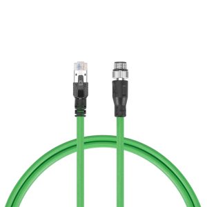 Industrial M12D/4M to RJ45 Cordsets CAT5E-FTP