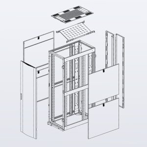 Customized GR600-Series Black Server Cabinet 600